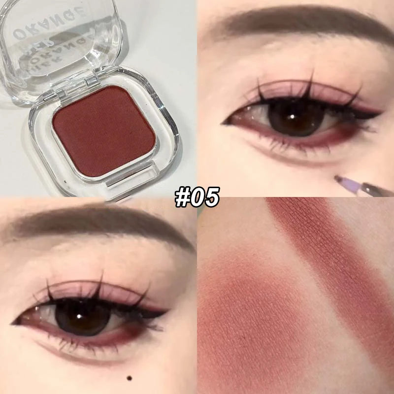 Red Brown Matte Eyeshadow Palette – Waterproof, 9 Shades