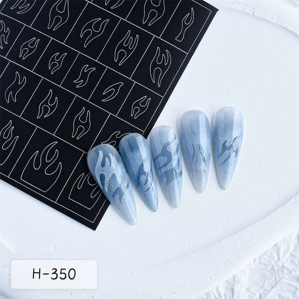 Nail Art Stencils & French Manicure Spray Templates