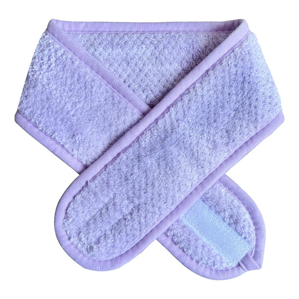 Adjustable Spa Facial Headband for Eyelash Extensions Spa Facial Headband PRIMED purple