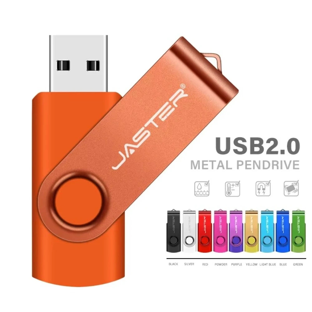 20-Pack Rotatable USB Flash Drives 128GB | Custom Logo Business Gift USB Flash Drive PRIMED