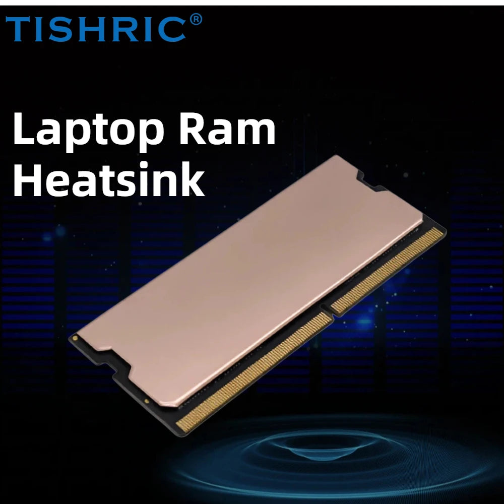 TISHRIC Pure Copper DDR5/DDR4 RAM Heatsink – Ultra-Thin Cooler RAM Heatsink Cooler PRIMED