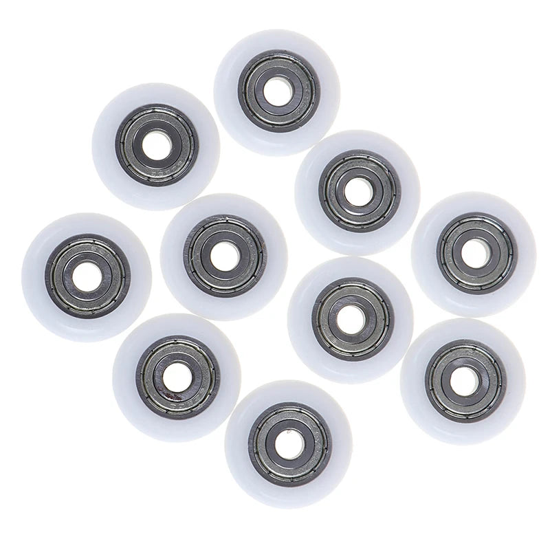Sliding Shower Door Roller Wheel 21.5mm White Plastic Replacement