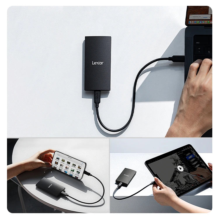 Lexar SL300 Portable SSD USB 3.2 Type-C | Up to 1050MB/s Portable External SSD PRIMED