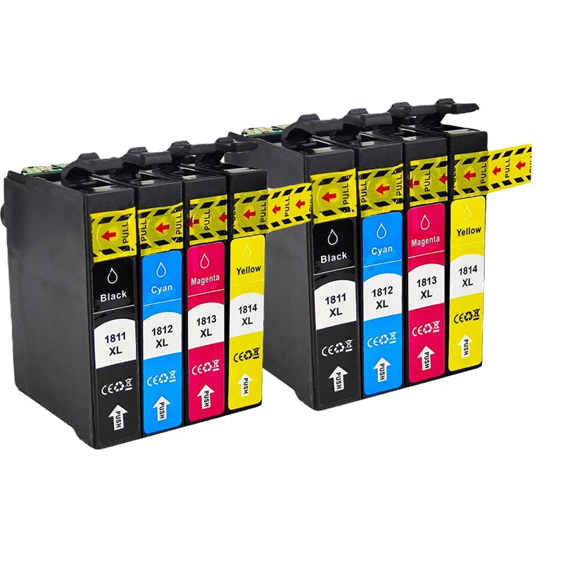 T1811 Compatible Ink Cartridges for Epson XP-225 XP-322 XP-425 Ink Cartridge Set PRIMED