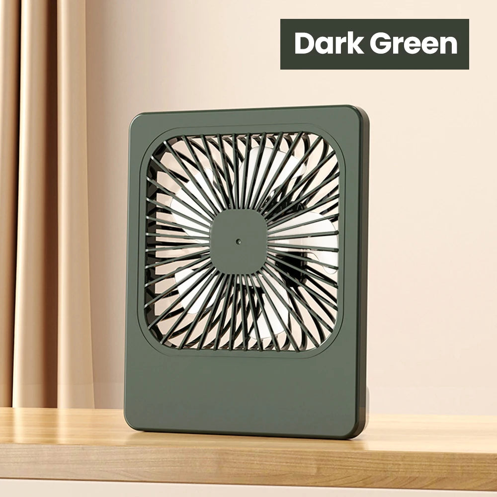 USB Desktop Mini Fan – Portable Table Fan Home Office Dorm USB Desktop Fan PRIMED Green-style B