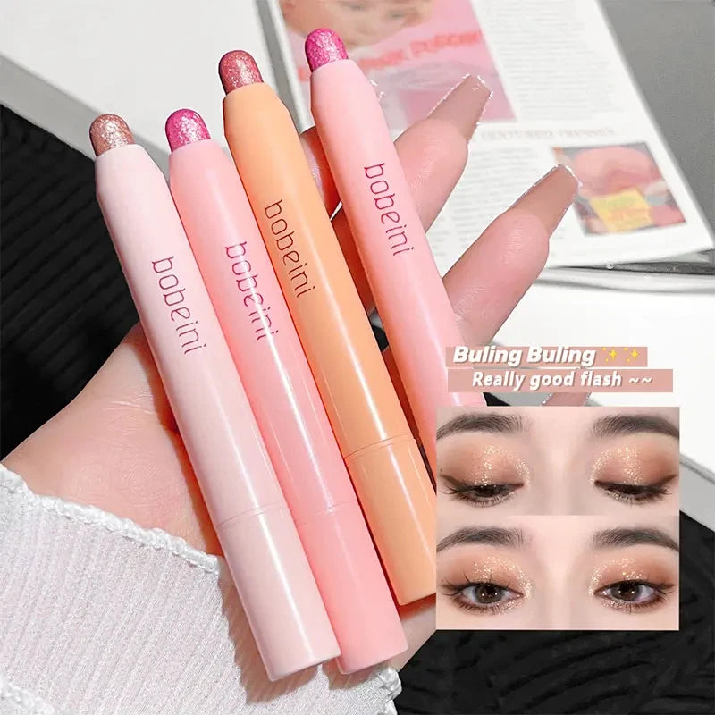 Peach Shimmer Eyeshadow Stick | Glitter Highlighter Pencil Eyeshadow Highlighter Stick PRIMED