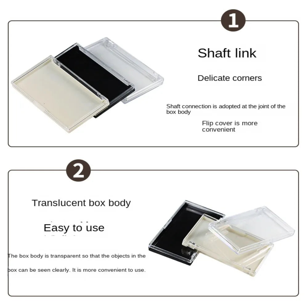 Clear Eyelash Storage Box – Portable Transparent Lash Organizer Lash Storage Case PRIMED