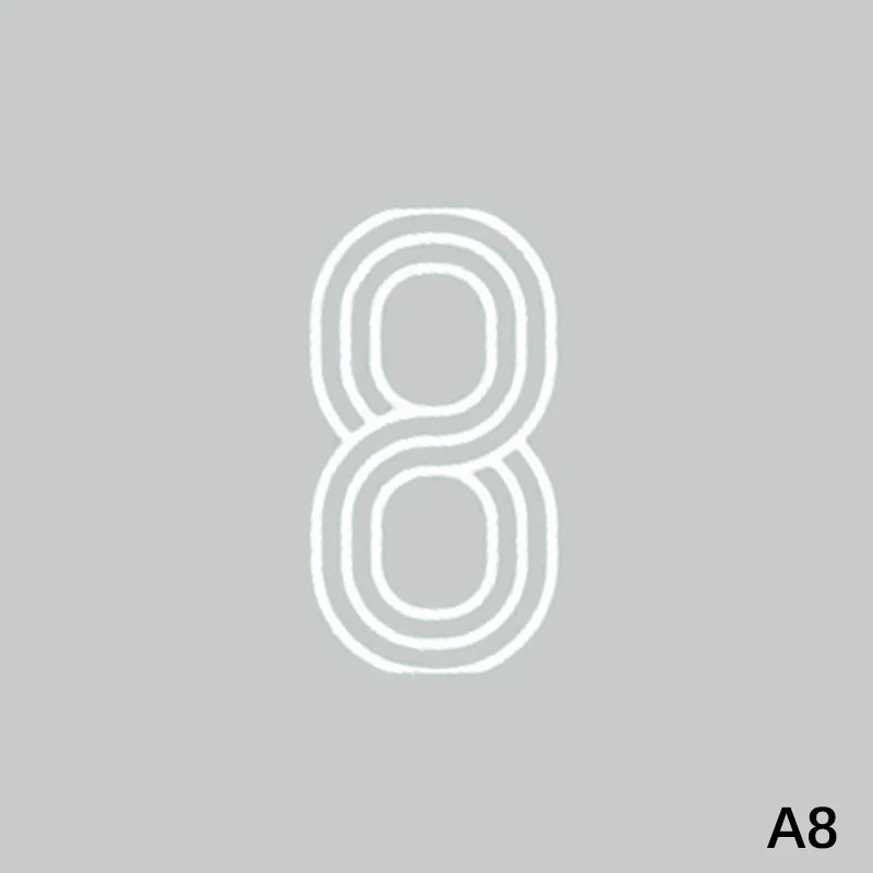 Large 6.9" Self-Adhesive Number Sticker – Bins, Mailboxes & Doors