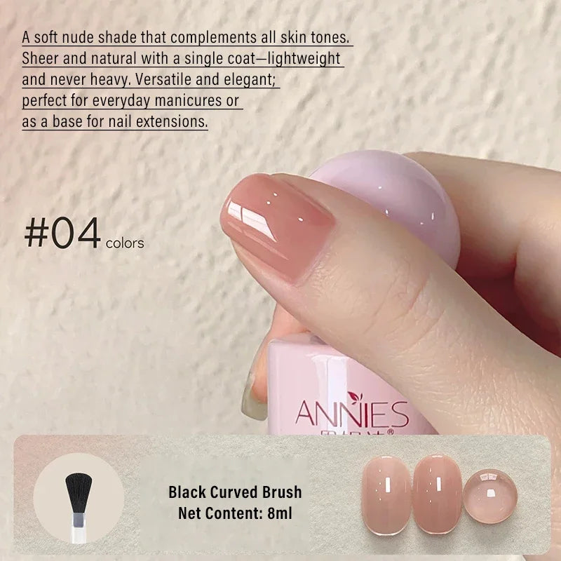 8ml Nude Gel Nail Polish – 23 Colors UV/LED Semi-Permanent Gel Nail Polish PRIMED 04