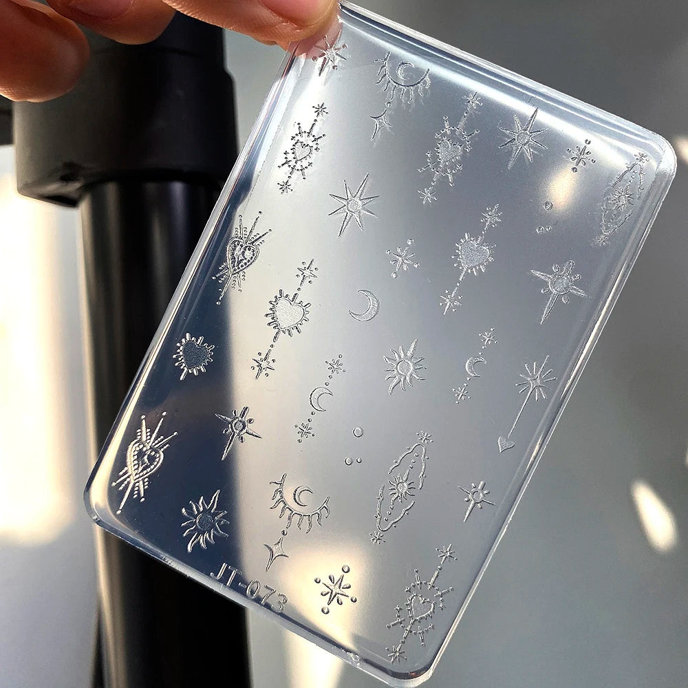 Silicone Nail Art Carving Mold – Butterfly Heart Star Moon