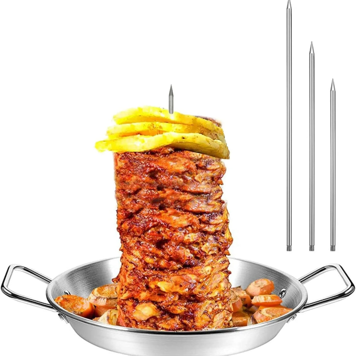 Vertical Al Pastor Skewer Stainless Steel BBQ Spit Stand