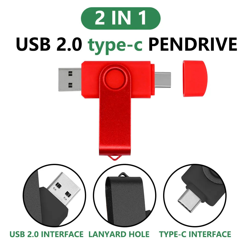 100-Pack Type-C USB 2.0 Flash Drives – Free Custom Logo USB Flash Drive PRIMED