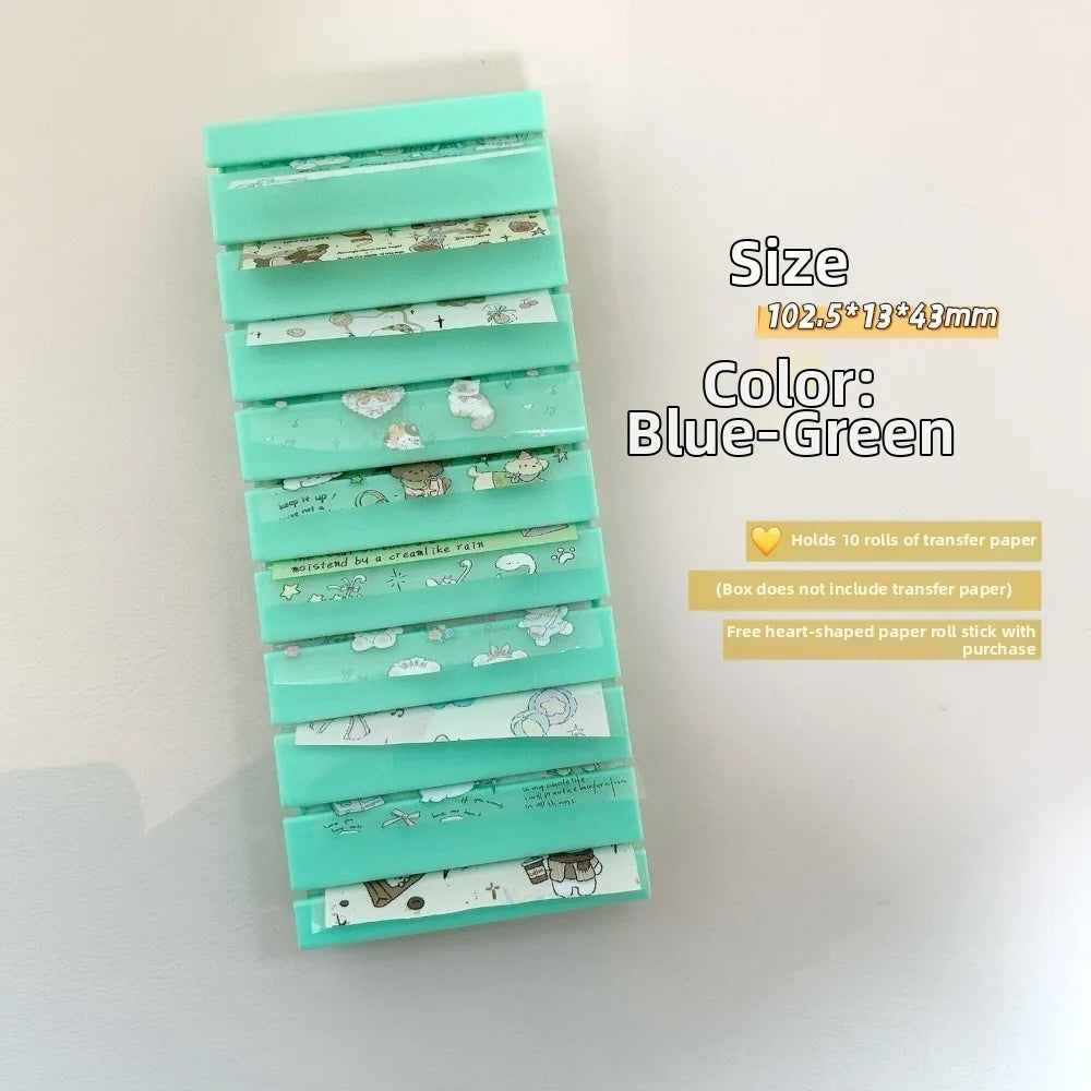 10-Grid Nail Foil Storage Box – 3D Printed Nail Art Organizer