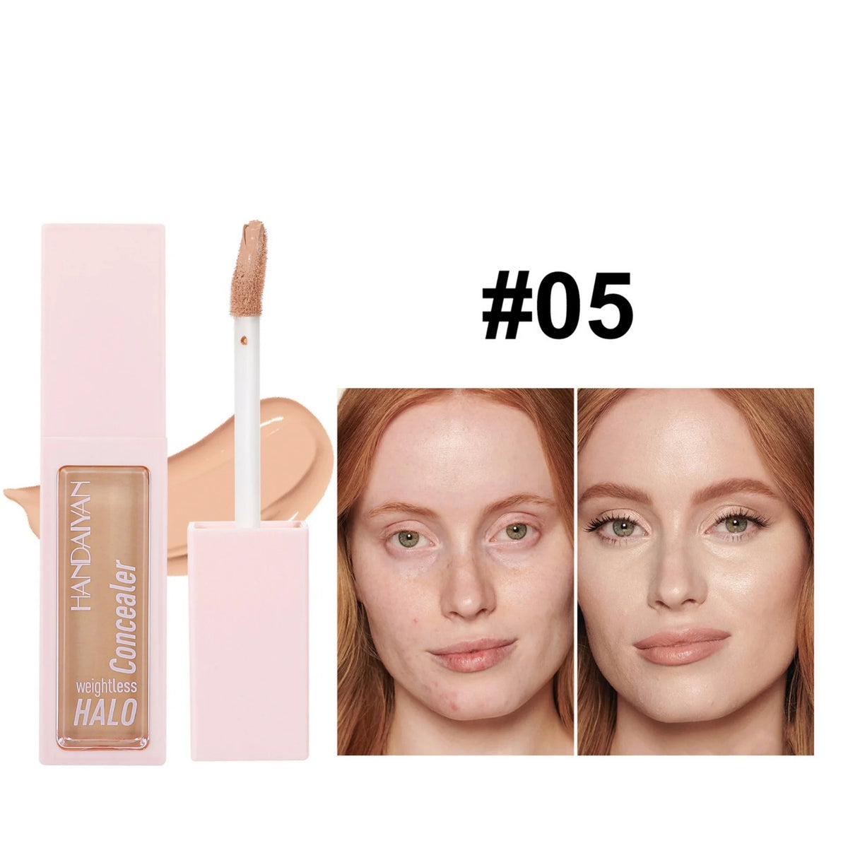 Handaiyan Matte Liquid Concealer – Full Coverage, 8 Shades