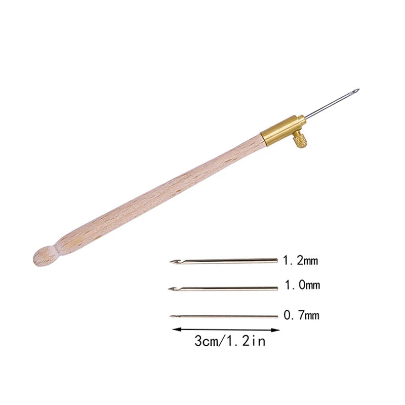 Tambour Embroidery Hook Set – 3 Needles French Crochet Kit