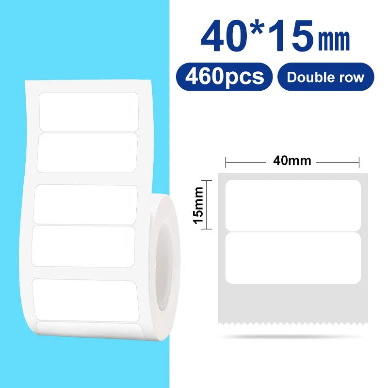 NiiMBOT Thermal Label Roll – Waterproof Round Stickers B1 B21 Thermal Label Roll PRIMED WH 40-15mm