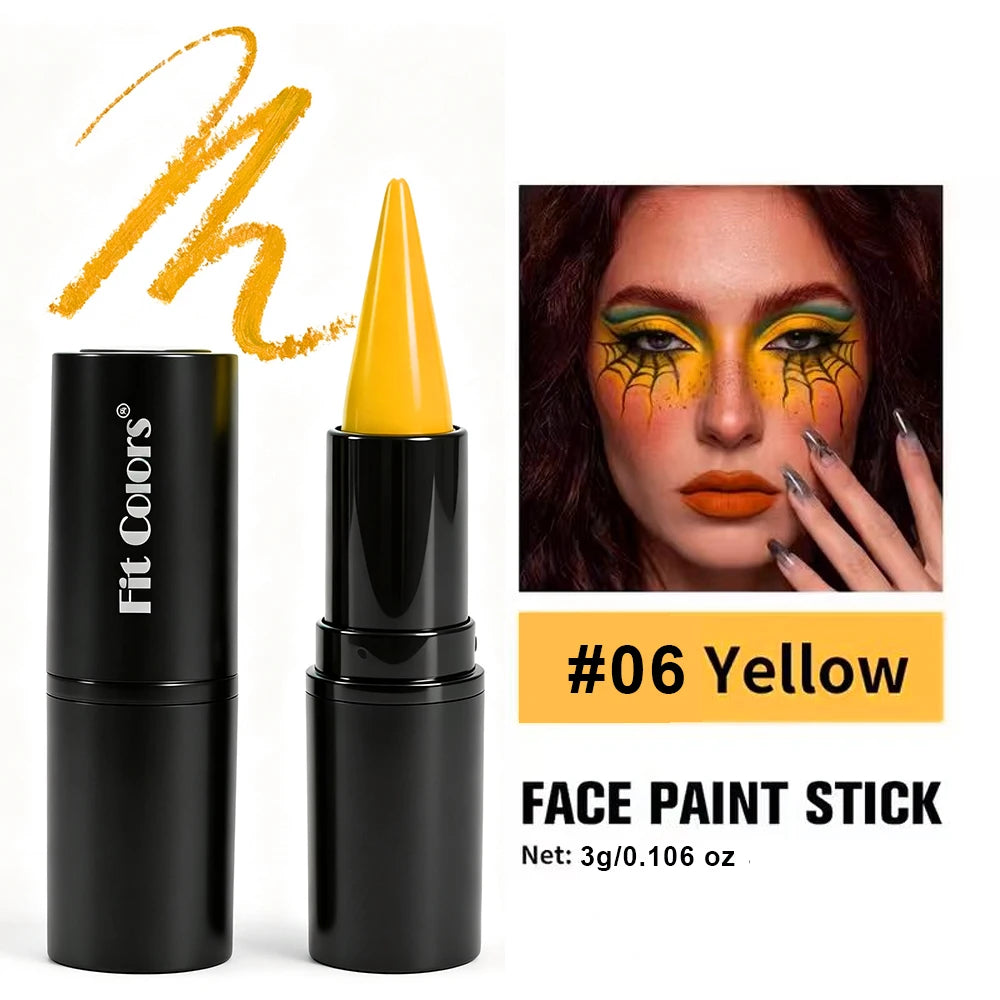 Halloween Face & Body Paint Stick – Waterproof Cosplay Lipstick Face & Body Paint PRIMED 06 3g