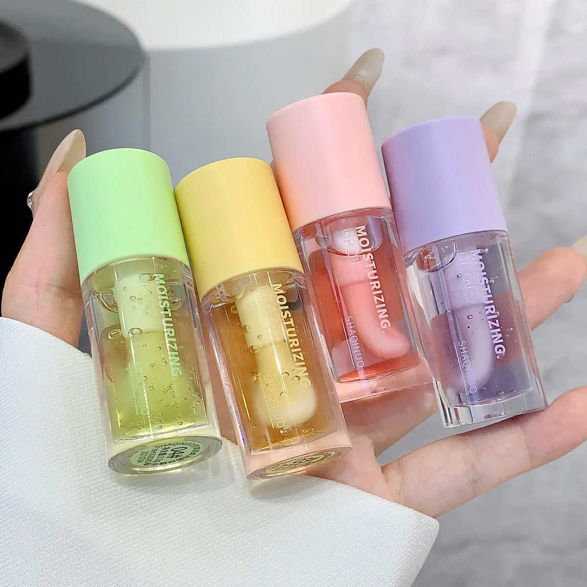 SHAQINUO Crystal Jelly Lip Oil – Hydrating Mirror Gloss