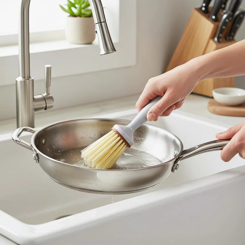 Short Handle Pot Brush – Kitchen Dishwashing Cleaning Tool Kitchen Cleaning Brush PRIMED