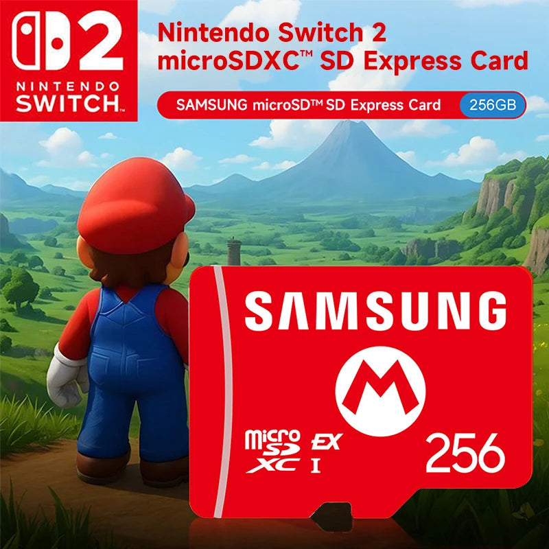 Samsung 256GB microSDXC Express Card for Nintendo Switch 2 | 880MB/s MicroSD Memory Card PRIMED