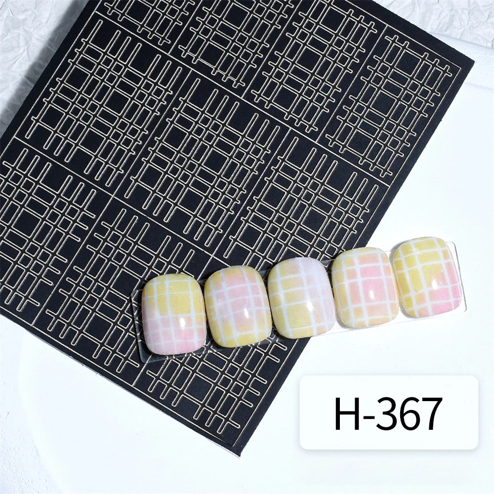Nail Art Stencils & French Manicure Spray Templates