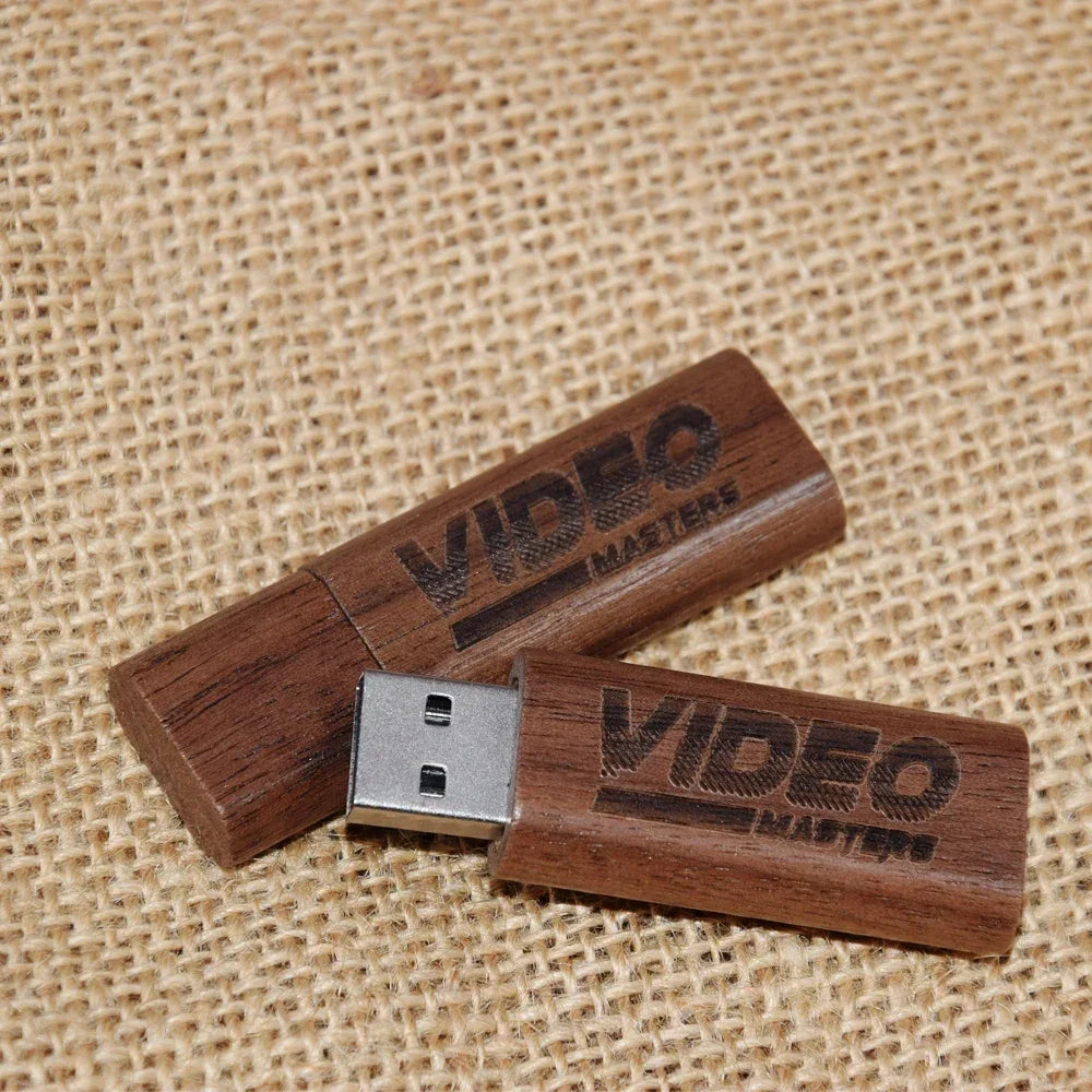 50-Pack Custom Logo Maple Wood USB Flash Drive 4GB–64GB Wood USB Flash Drive PRIMED