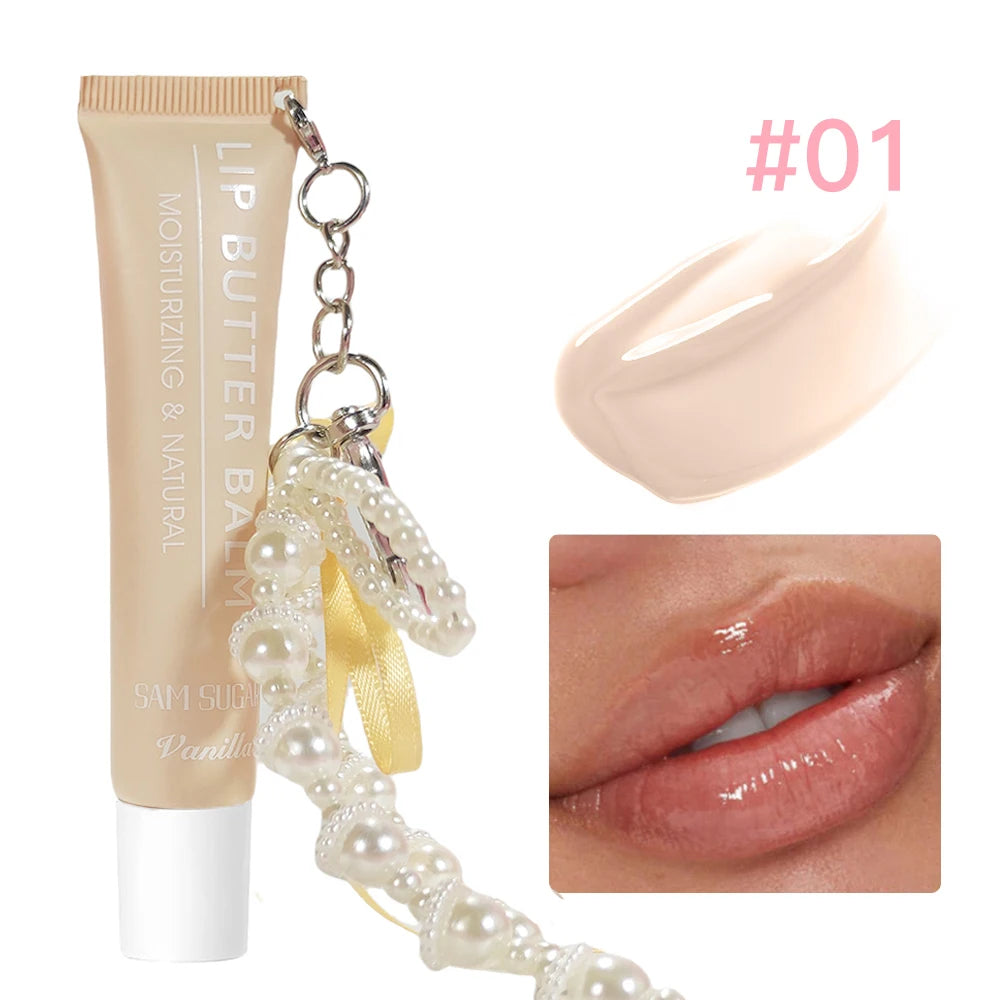 SAM SUGAR Pearl Chain Lip Gloss Butter Balm – Mirror Shine