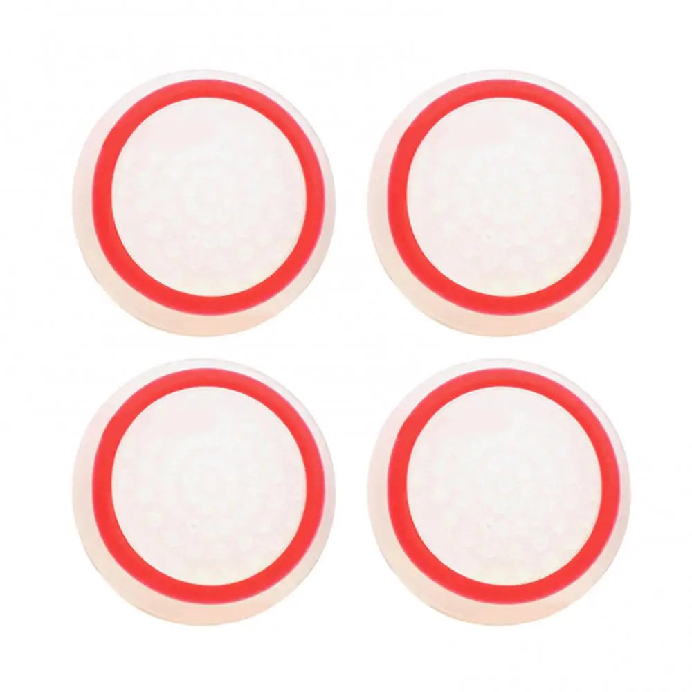 Silicone Thumb Stick Grip Caps for PS4, Xbox One & 360 (4pc) Controller Grip Caps PRIMED White Red