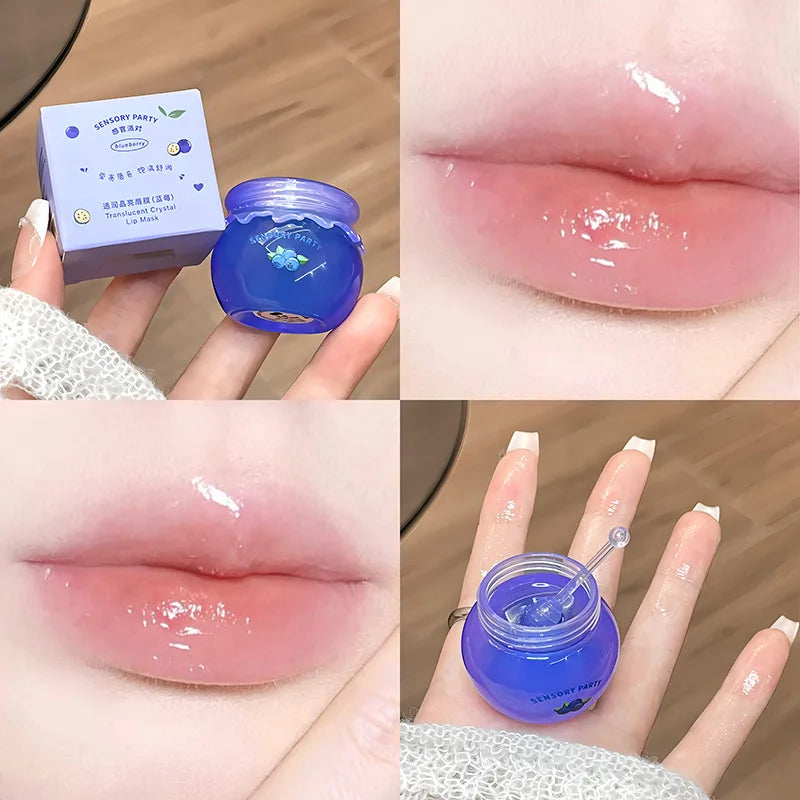 ZYXUAQIR 6g Moisturizing Lip Mask Balm – Grape & Peach