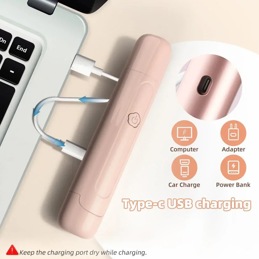 Waterproof Rechargeable Women's Bikini Trimmer Dual Head