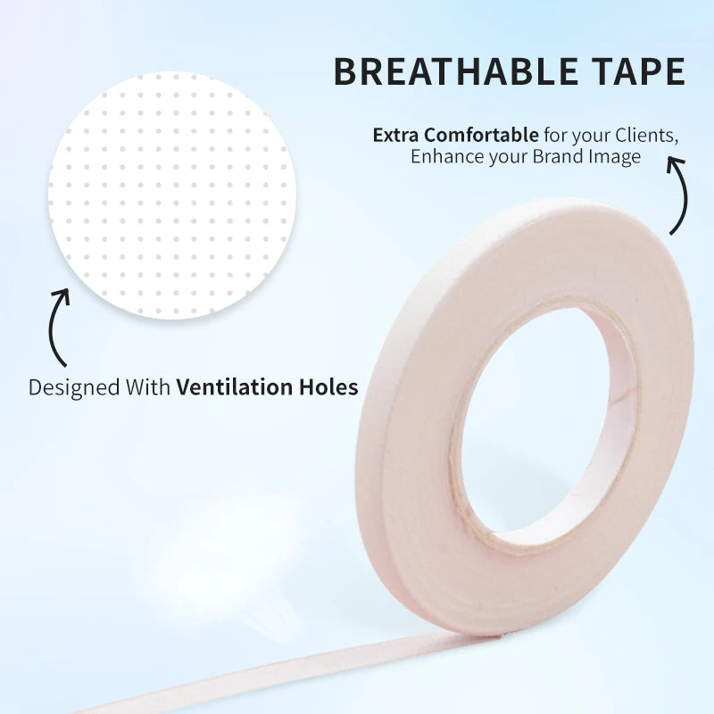 Micropore Lash Tape for Eyelash Extensions – 5/10 Pack Lash Extension Tape PRIMED