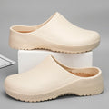 LETCOMFIT Waterproof Garden Clogs | Unisex EVA Slip-On Shoes Garden Clogs PRIMED Beige 46-47