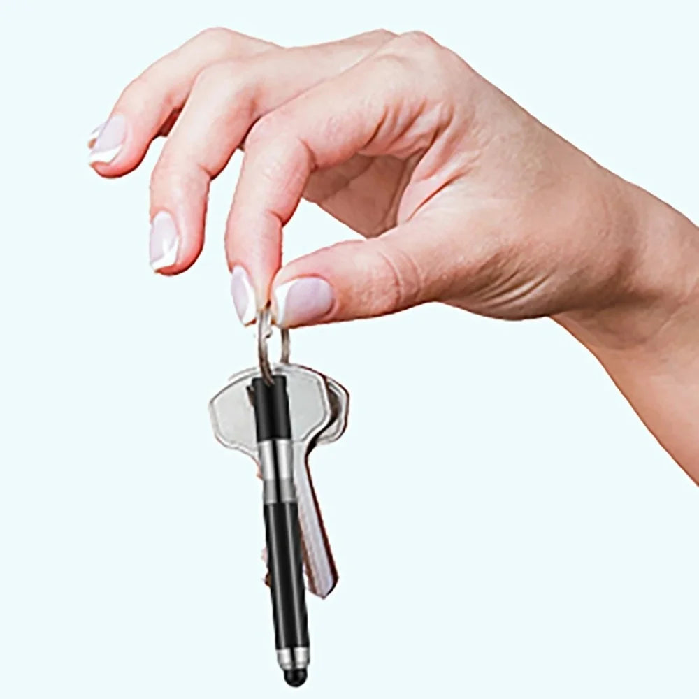 Mini 2-in-1 Stylus & Ballpoint Pen with Keychain | All Phones Stylus Ballpoint Pen PRIMED