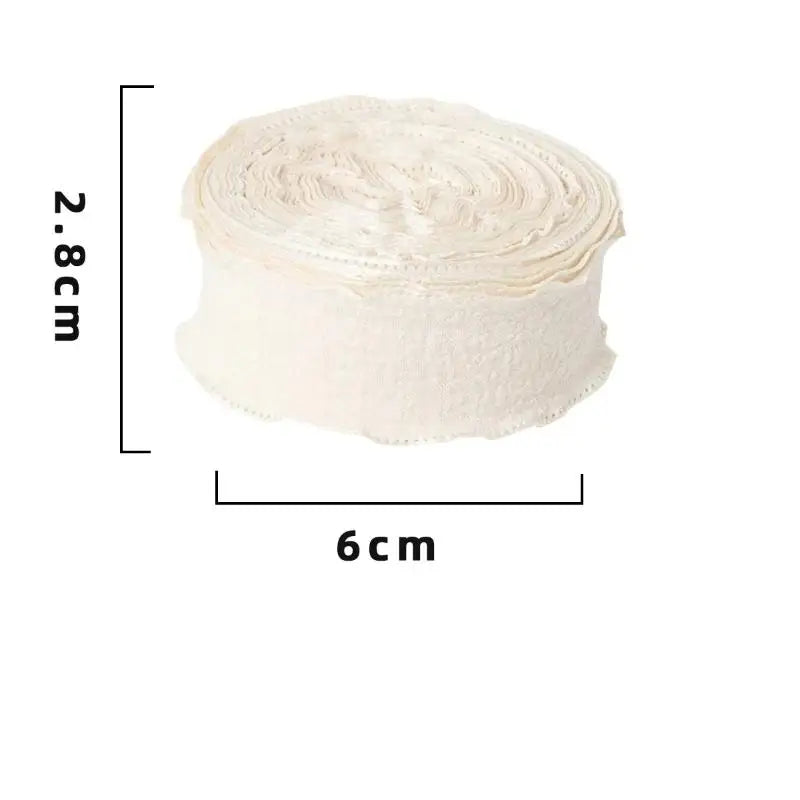 10 Yards Fishtail Wave Edge Pleated Chiffon Ribbon 2.5cm