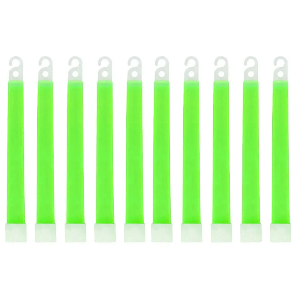 LED Glow Sticks 1/5/10 Pack – Camping, Party & Emergency Glow Light Sticks PRIMED 10PCS Green