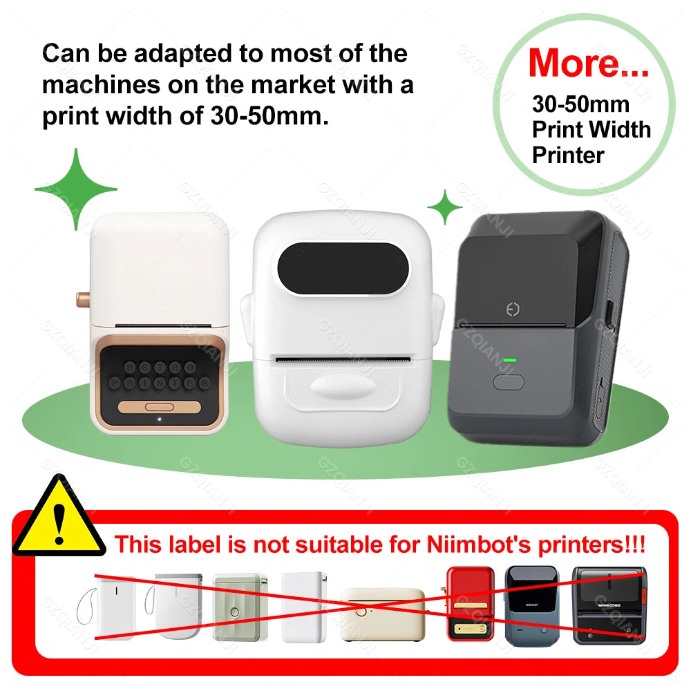 Waterproof Thermal Label Sticker Roll for Marklife P50 Printer Thermal Label Roll PRIMED