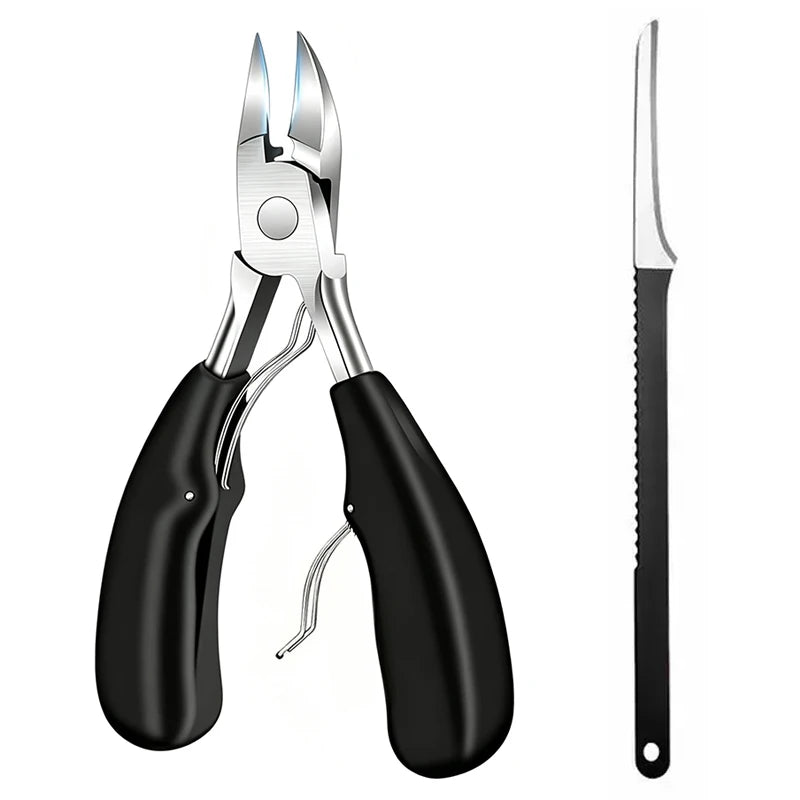 Stainless Steel Toenail Clipper Set – Thick & Ingrown Nails