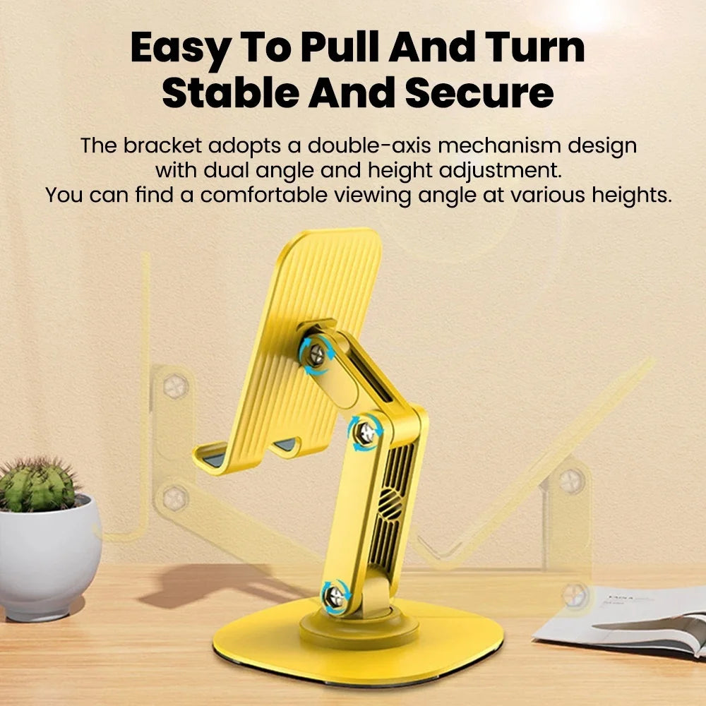 Universal 360° Rotating Phone Stand – Foldable Desktop Holder Phone Stand PRIMED
