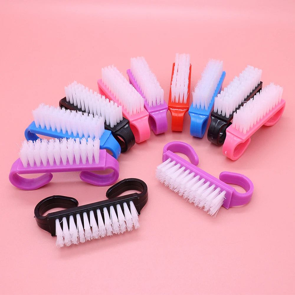 JEARLYU 12-Pack Nail Cleaning Brush Set – Salon Grade Manicure