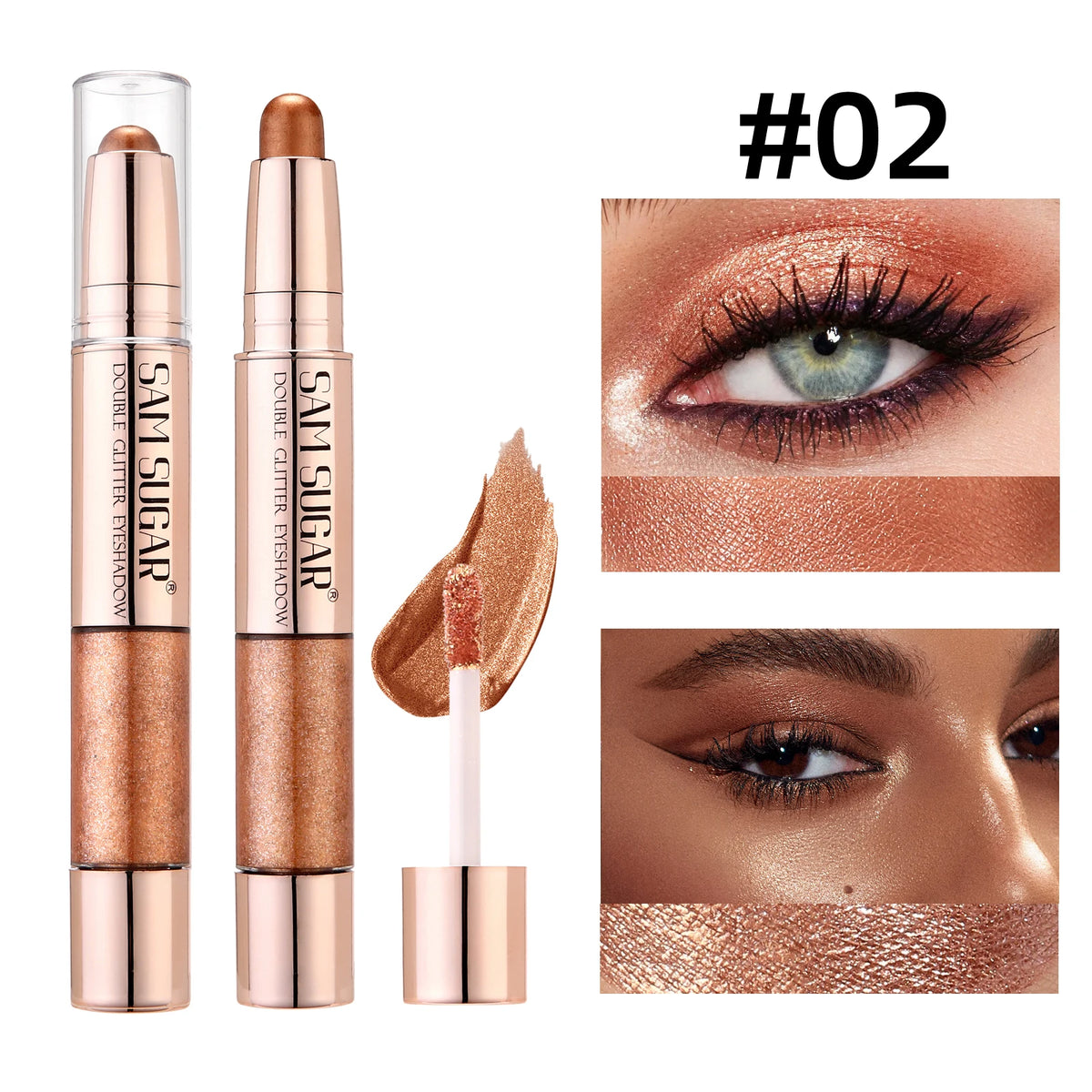 SAM SUGAR 3-in-1 Eyeshadow Stick – Highlighter & Blush Pen