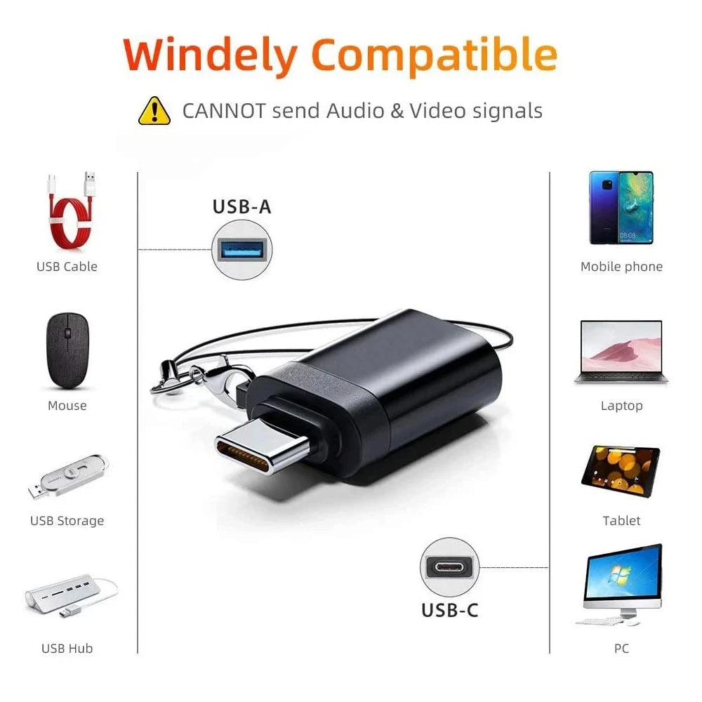 USB-C to USB 3.0 OTG Adapter | Type-C Male to USB-A Female USB-C OTG Adapter PRIMED