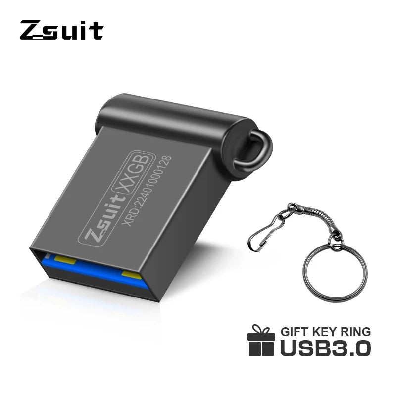 Z-suit USB 3.0 Flash Drive 16GB–128GB | Fast Metal Pendrive