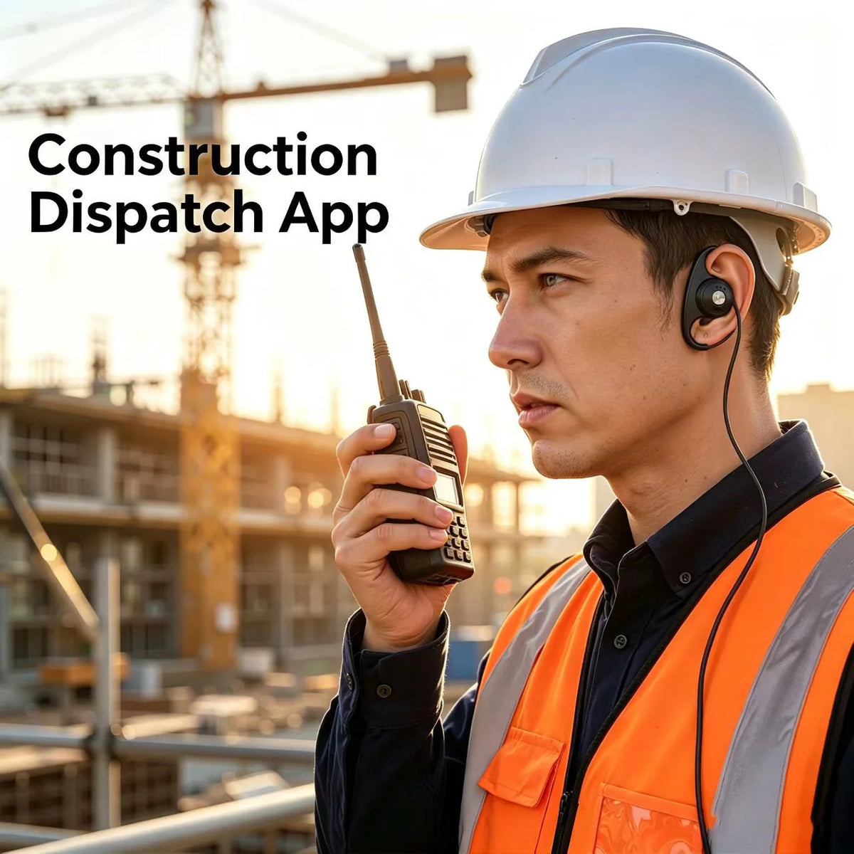 Tour Guide Earhook Headset Mic | Motorola Walkie Talkie Compatible Wired Earhook Headset PRIMED