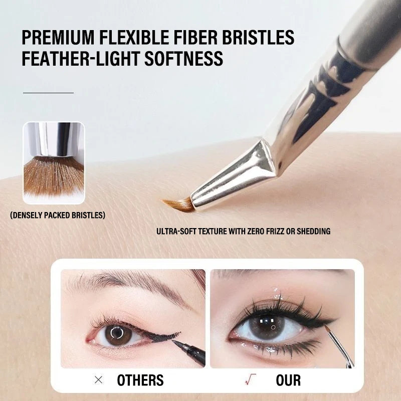 7-Pc Eye Makeup Brush Set – Angled Eyeliner & Concealer