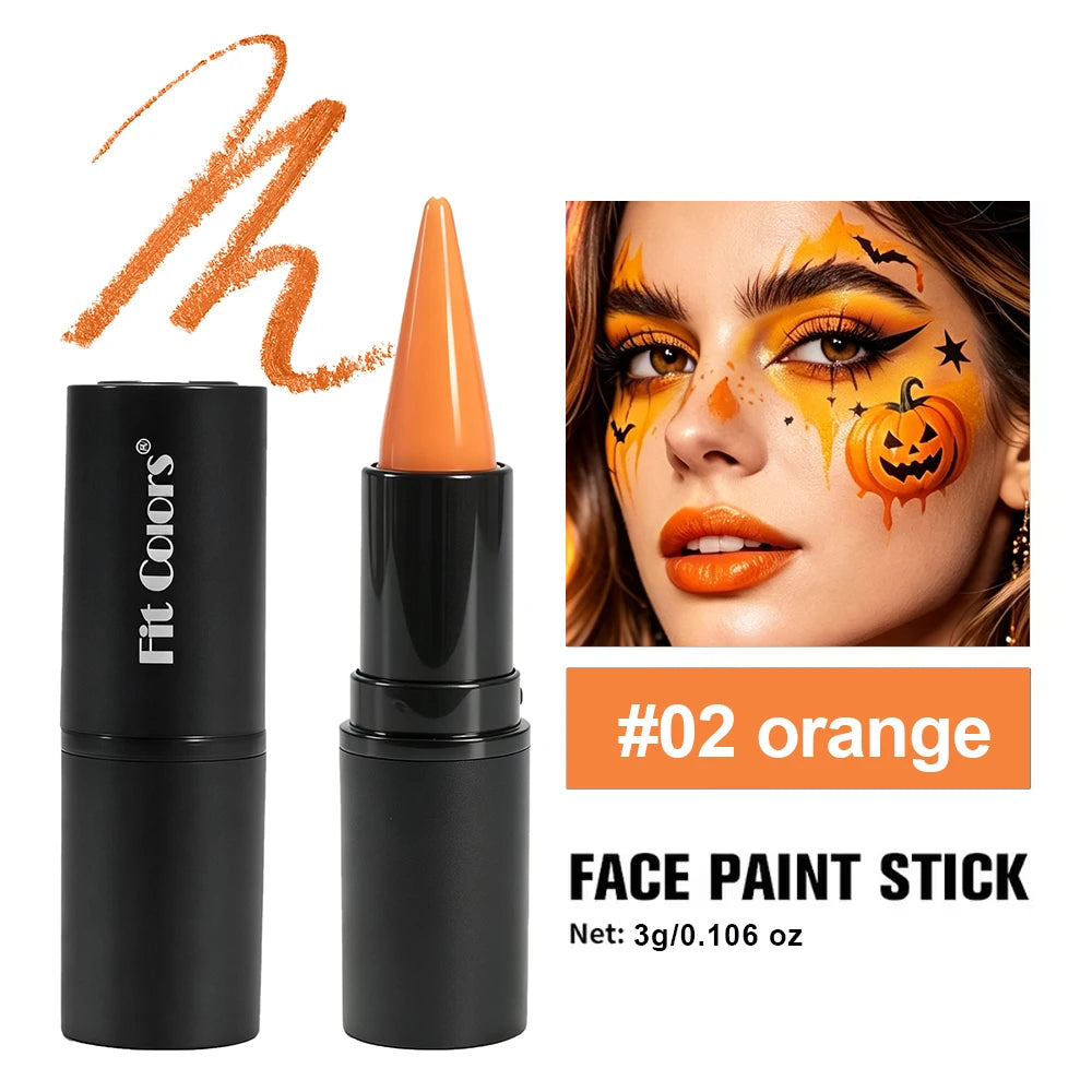 Halloween Face & Body Paint Stick – Waterproof Cosplay Lipstick Face & Body Paint PRIMED 02 3g