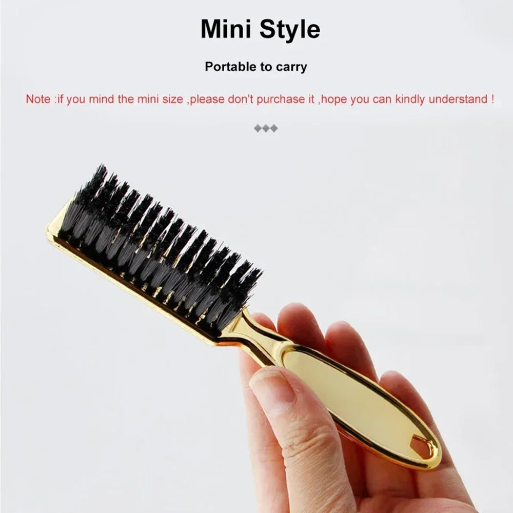 Vintage Gold Electroplated Salon Neck Hair Cleaning Brush