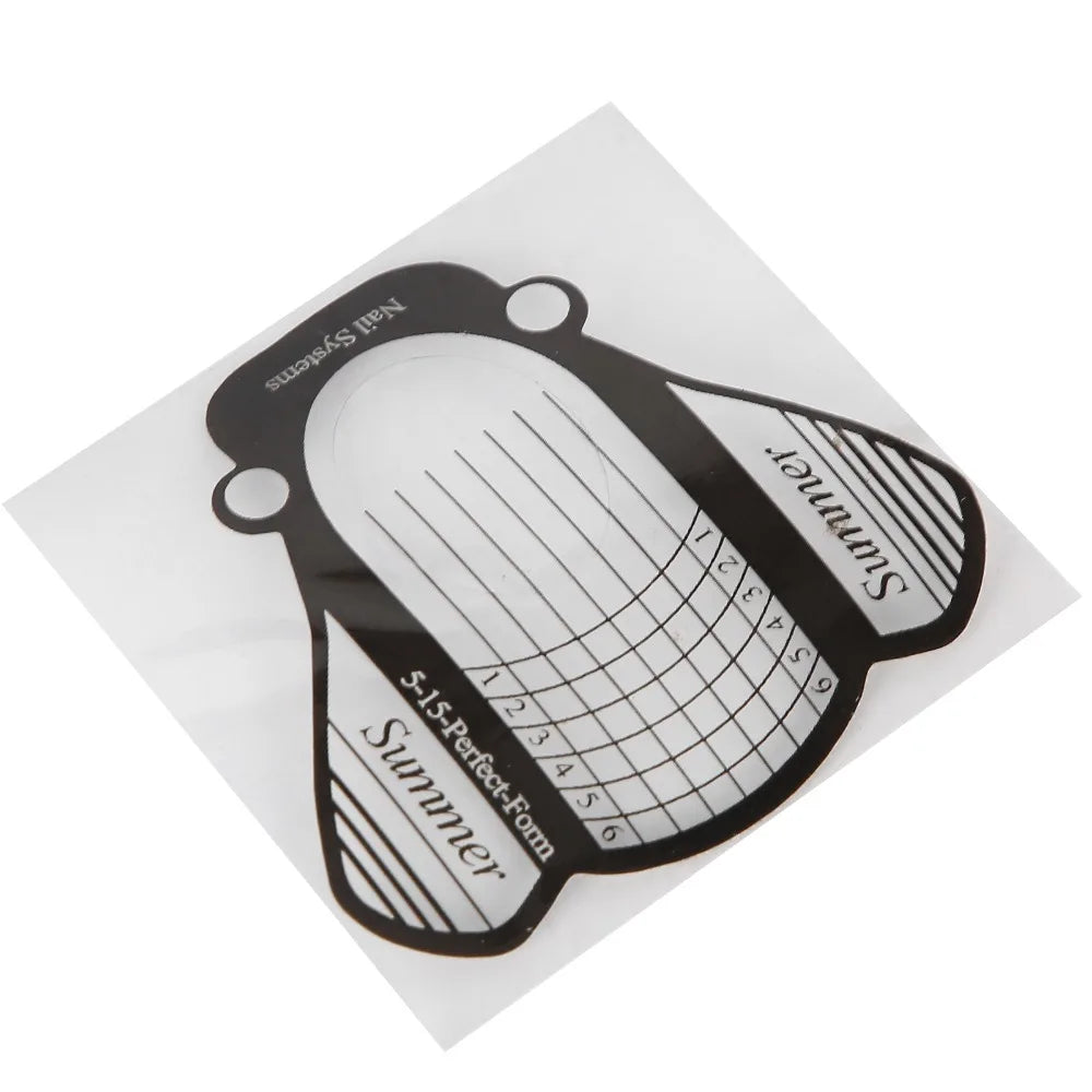 500 Pcs Self-Adhesive PVC Nail Extension Forms – Roll Mold