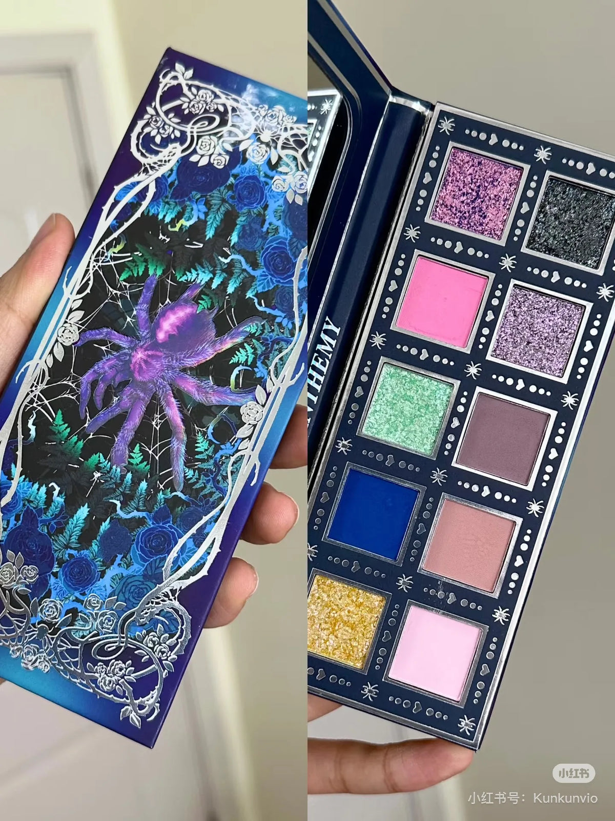 10 Color Eyeshadow Palette – Matte, Shimmer & Metallic