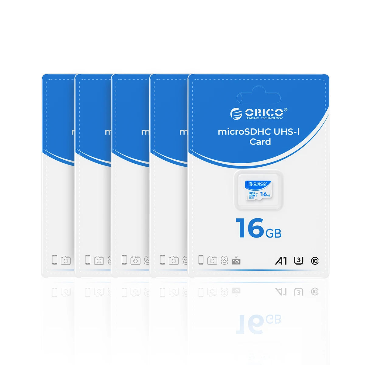 ORICO Micro SD Card 16–128GB A1 U3 Class 10 | Camera & Drone Micro SD Card PRIMED 5 PCS 16GB China Mainland
