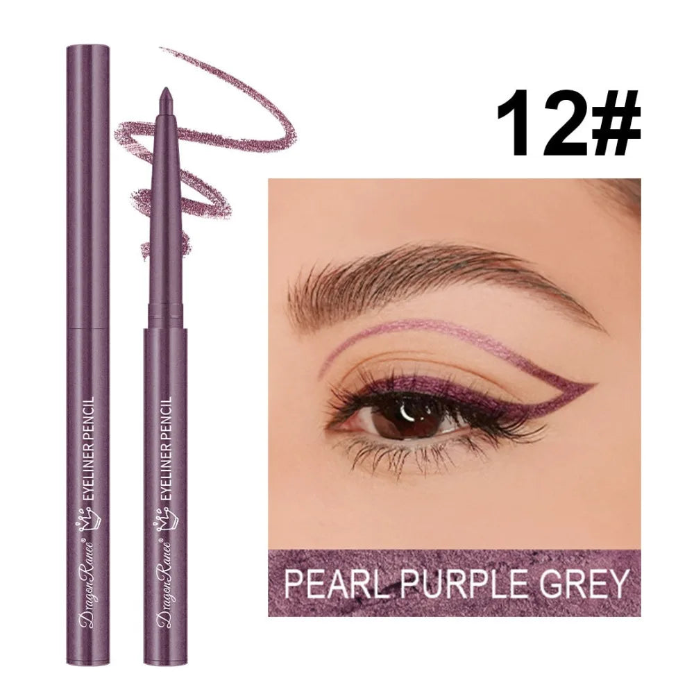 Waterproof Gel Eyeliner Pencil | Matte & Shimmer, 10 Colors Gel Eyeliner Pencil PRIMED 12